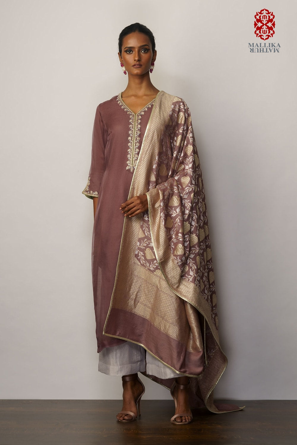 Dupatta munga tussar