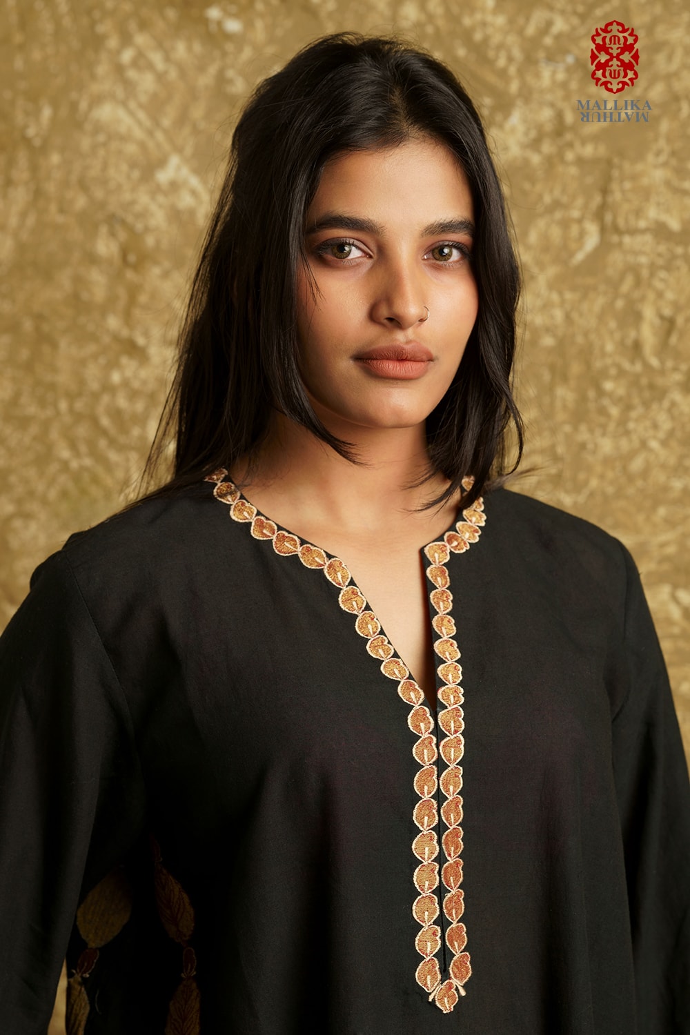 'Jebba' kalidar tunic muslin appliquéd motifs - image 3