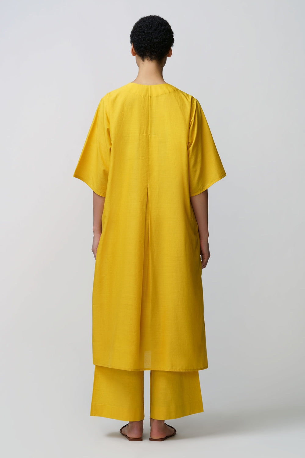 Caftan dress muslin peony flower applique - image 7