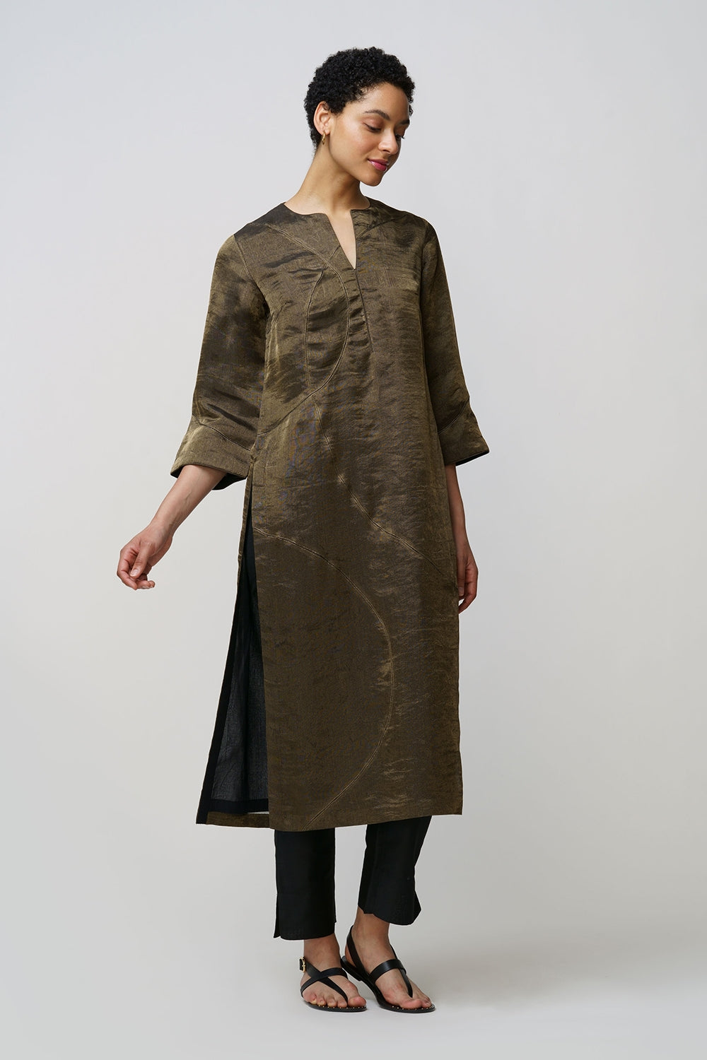 RainaKora tissue tunic beaded - image 3