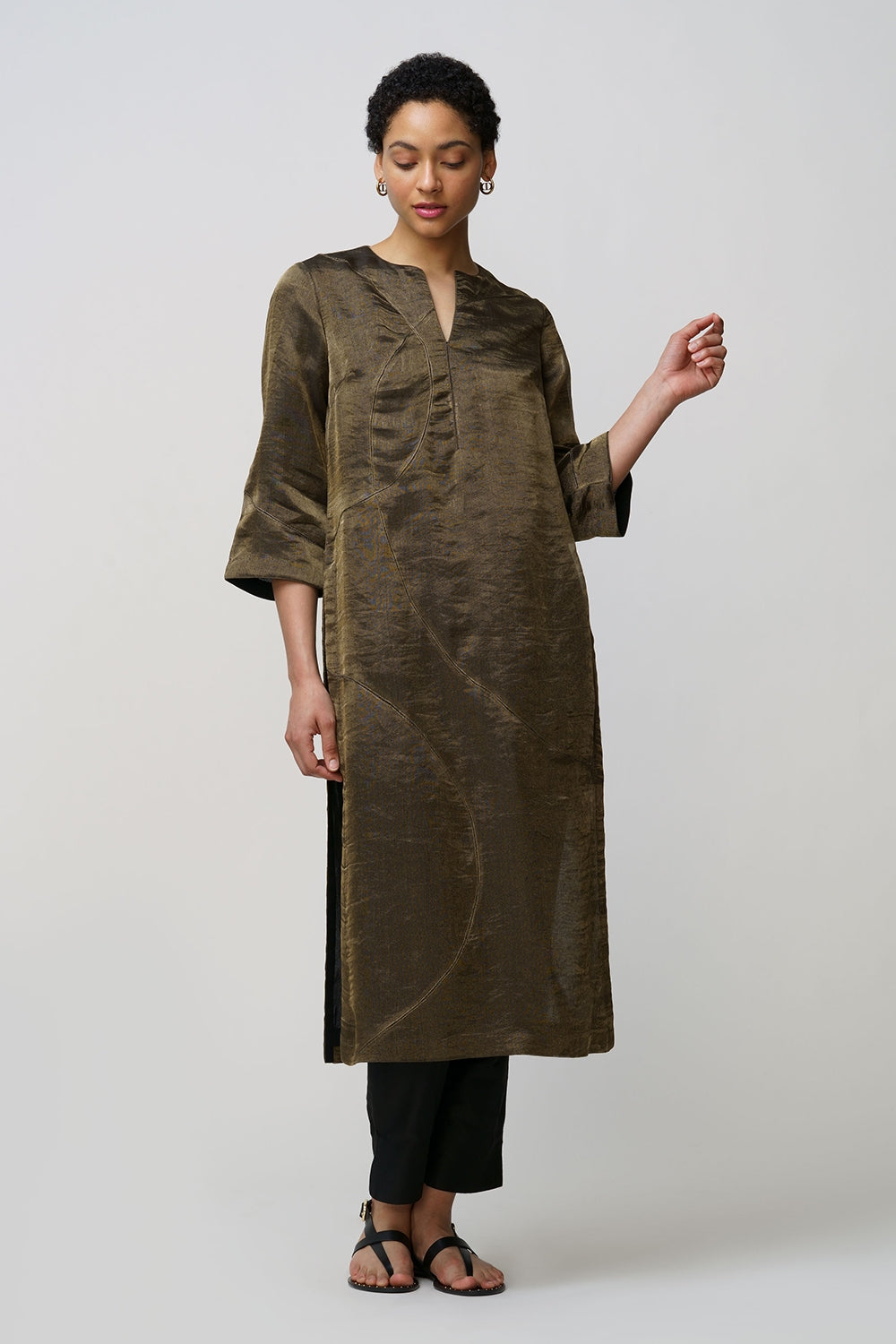 RainaKora tissue tunic beaded - image 2