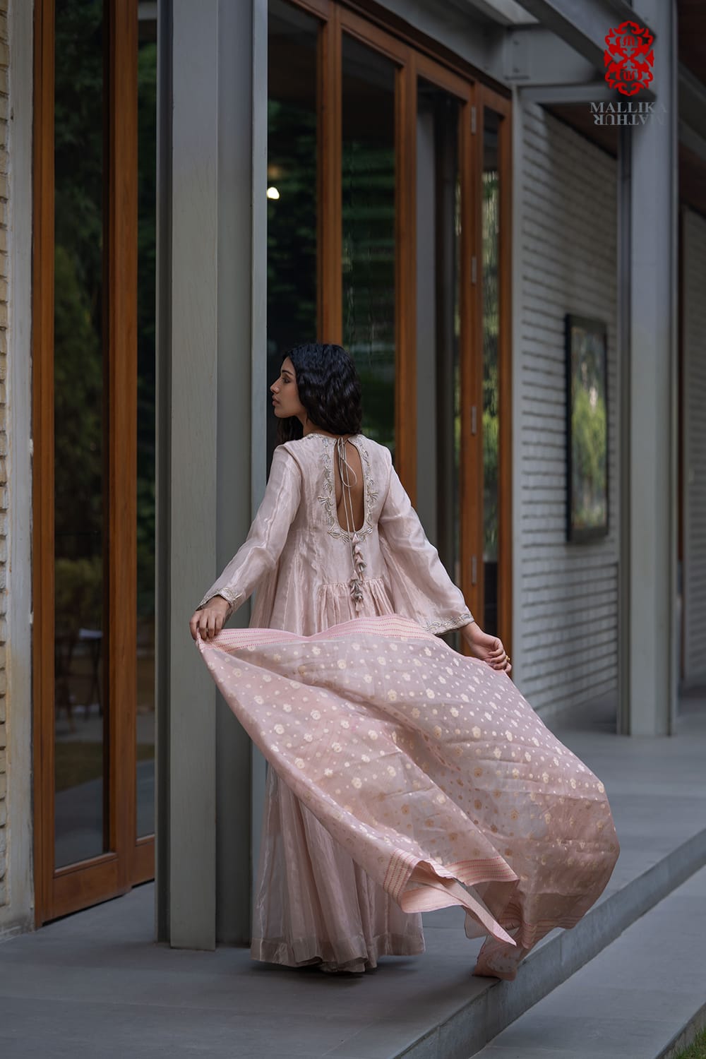 'Tulips bel turkish' Gharara set tissue - image 4