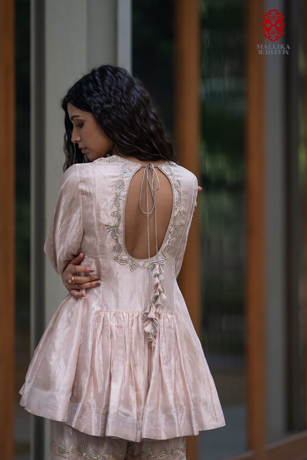 'Tulips bel turkish' Gharara set tissue - image 3