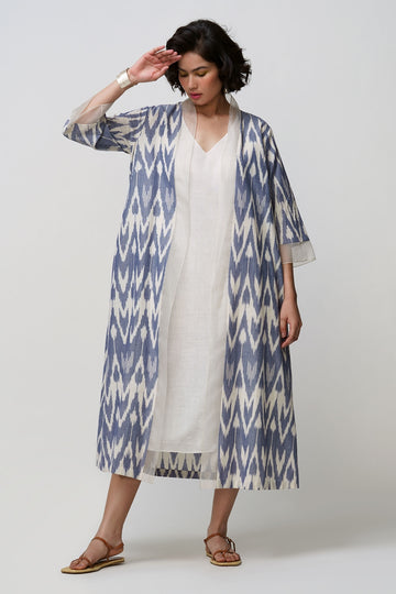Akira' shrug ikat cotton