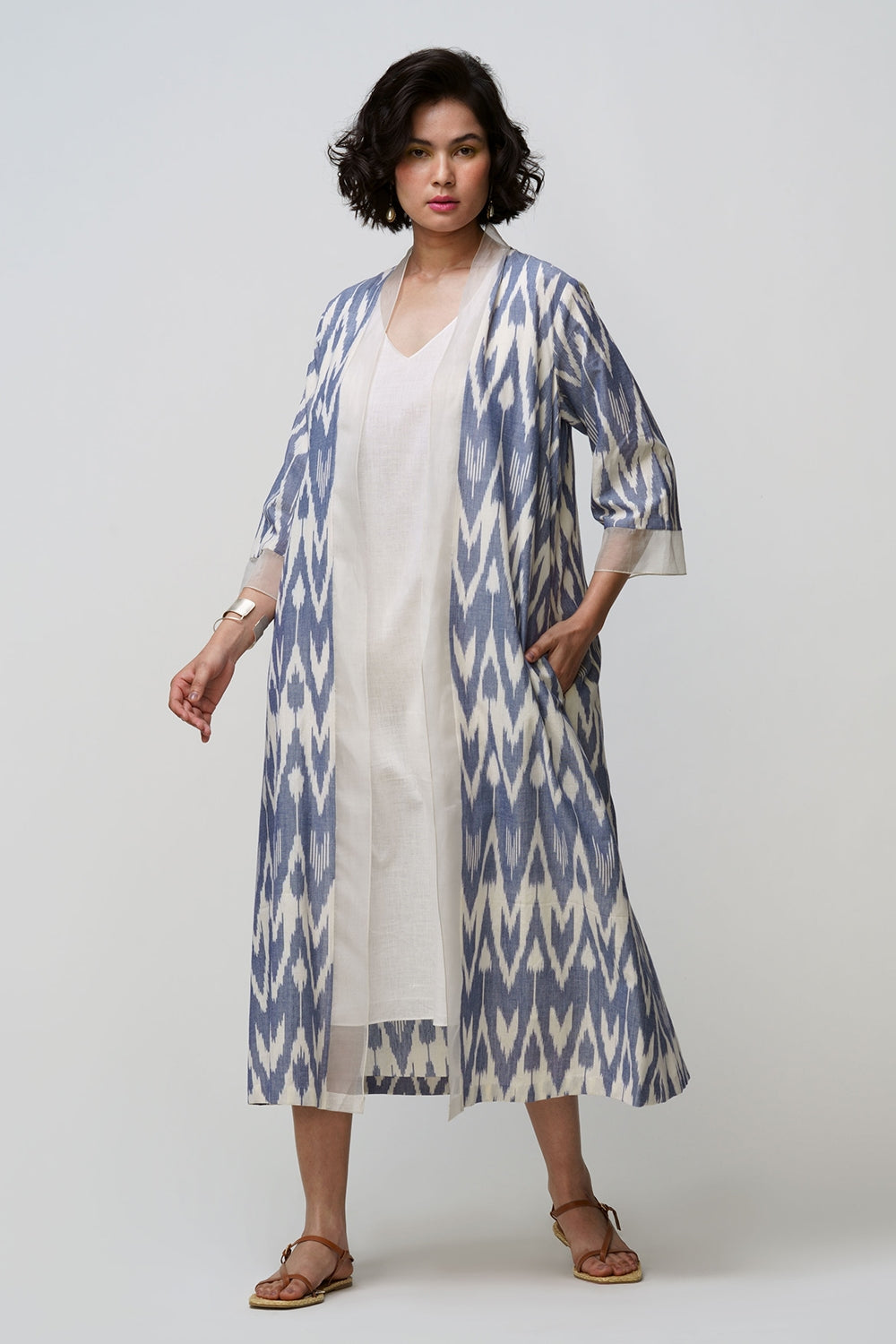 Akira' shrug ikat cotton - image 3