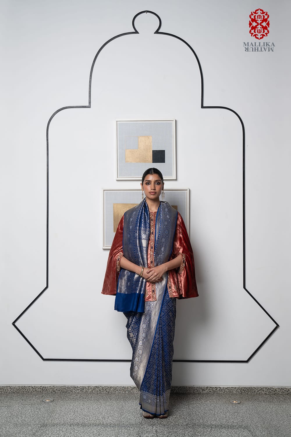 Cape velvet burnt peach chand buti - image 2