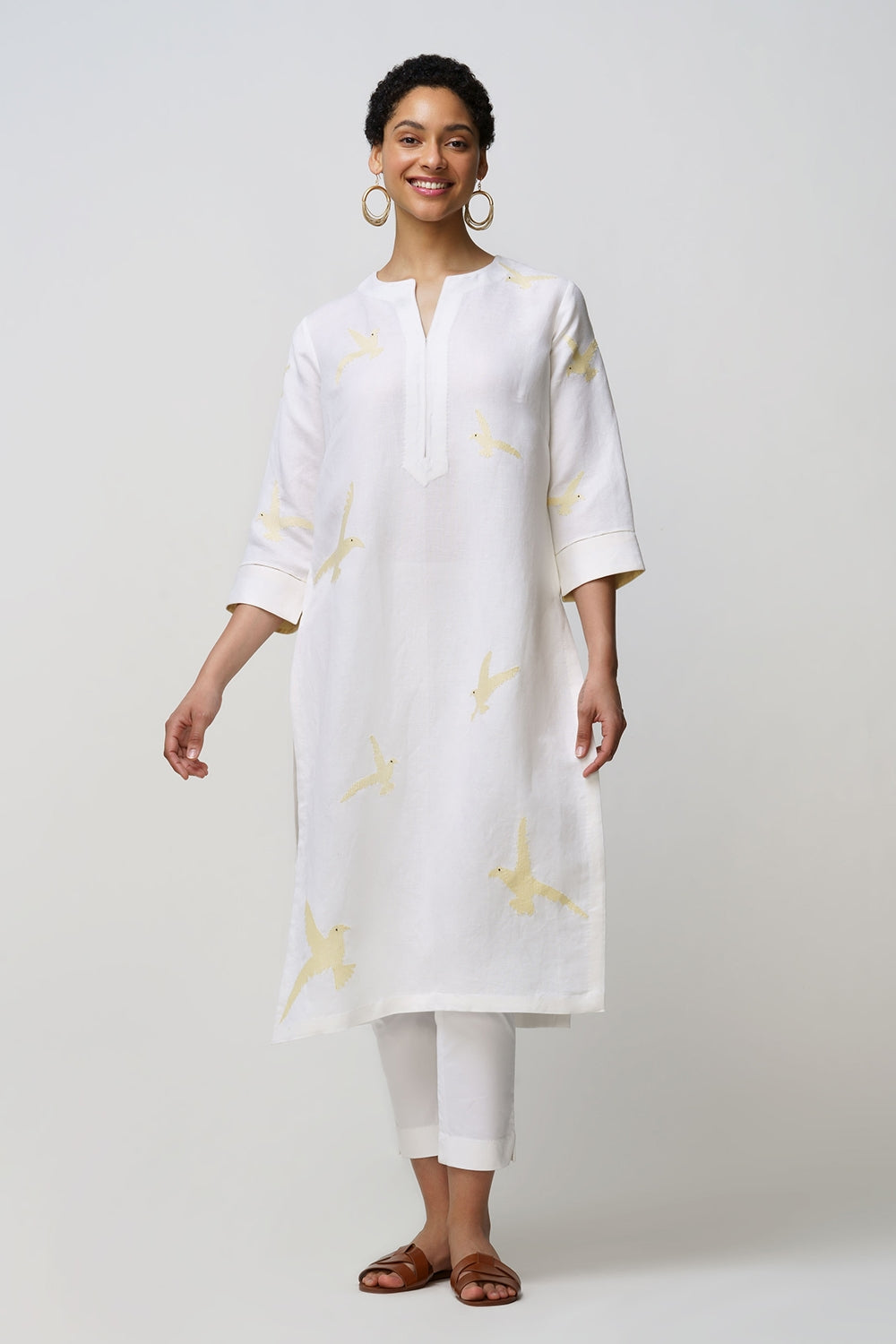 Parinda' tunic sea gulls applique - image 2