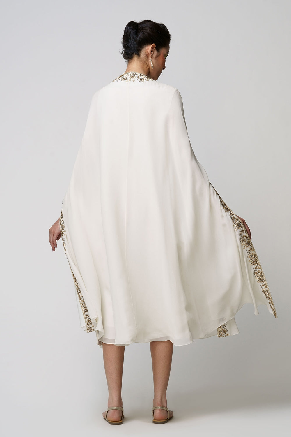 Inara' georgette mantle ivory - image 6