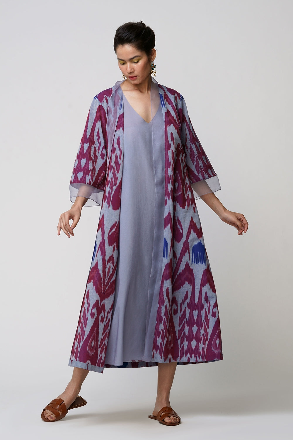 Akira' shrug ikat cotton
