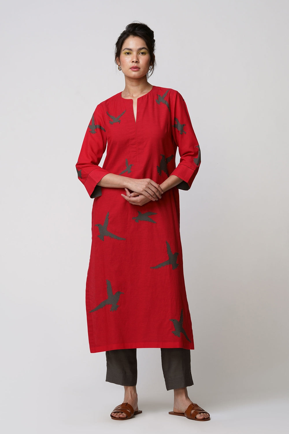 Parinda' tunic sea gulls applique - image 2