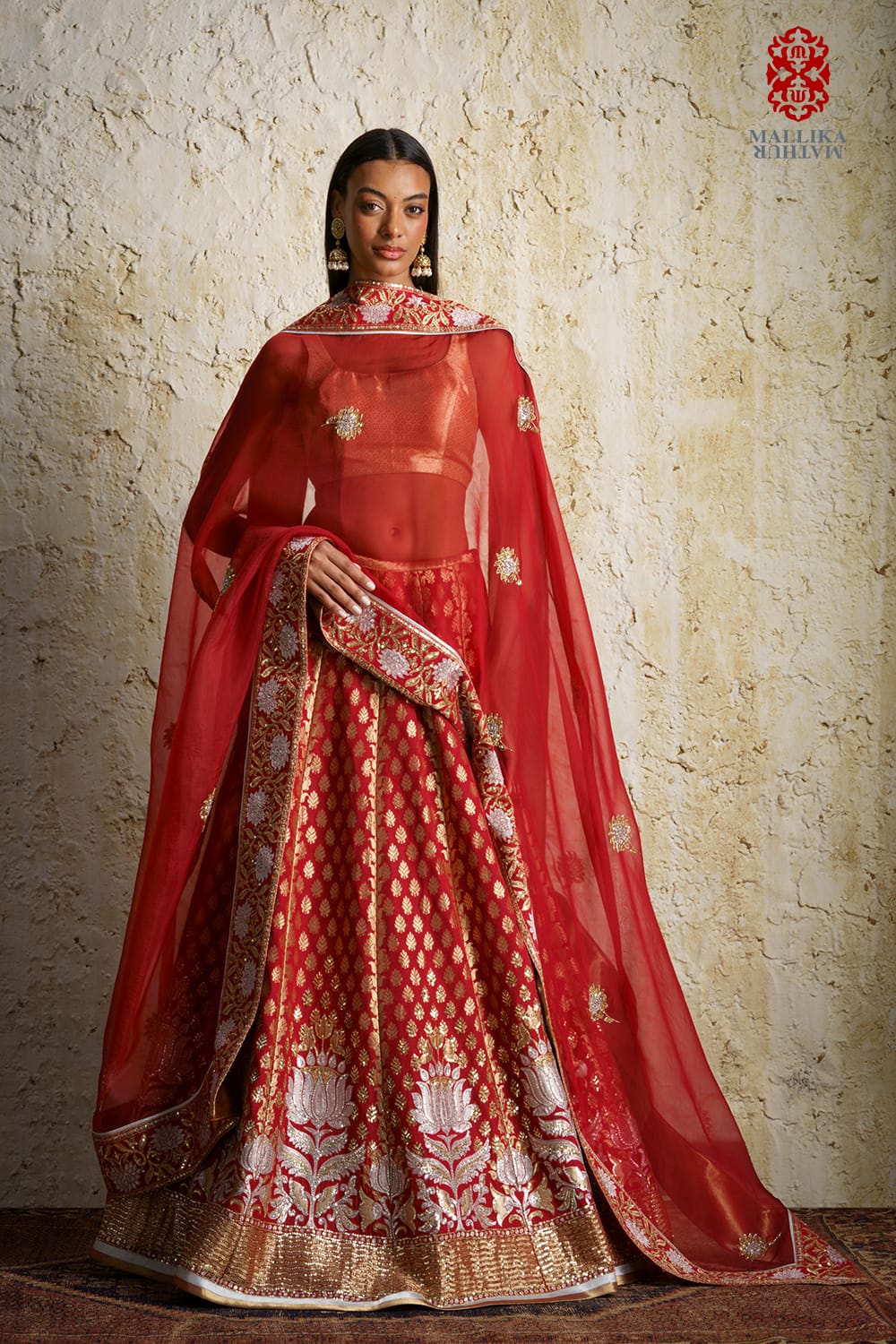 ‘Kamala’ cherry lacquer red silk - image 2