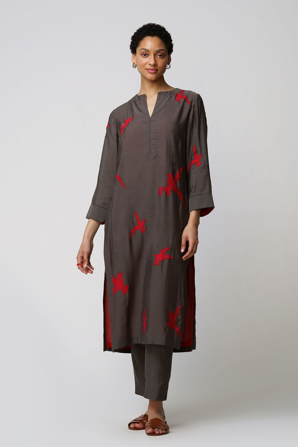Parinda' tunic sea gulls applique - image 2