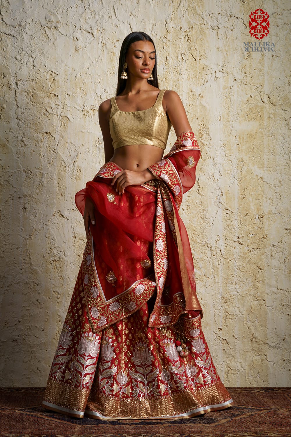 ‘Kamala’ cherry lacquer red silk - image 3