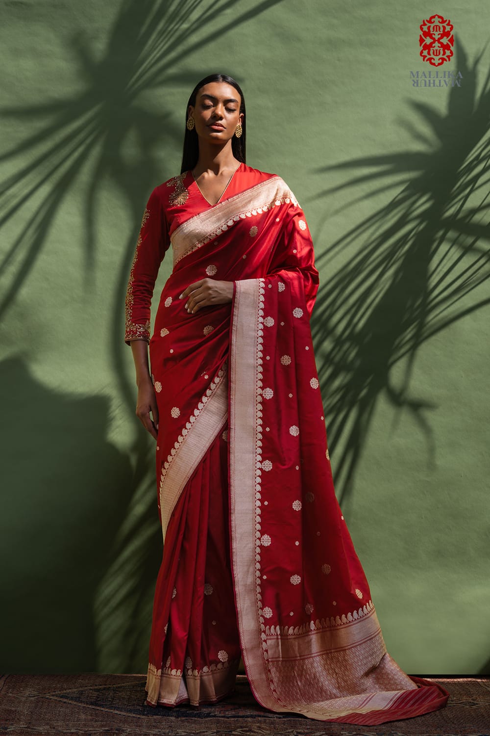 ‘Chunari buti’ Katan silk Banarasi sari - image 3