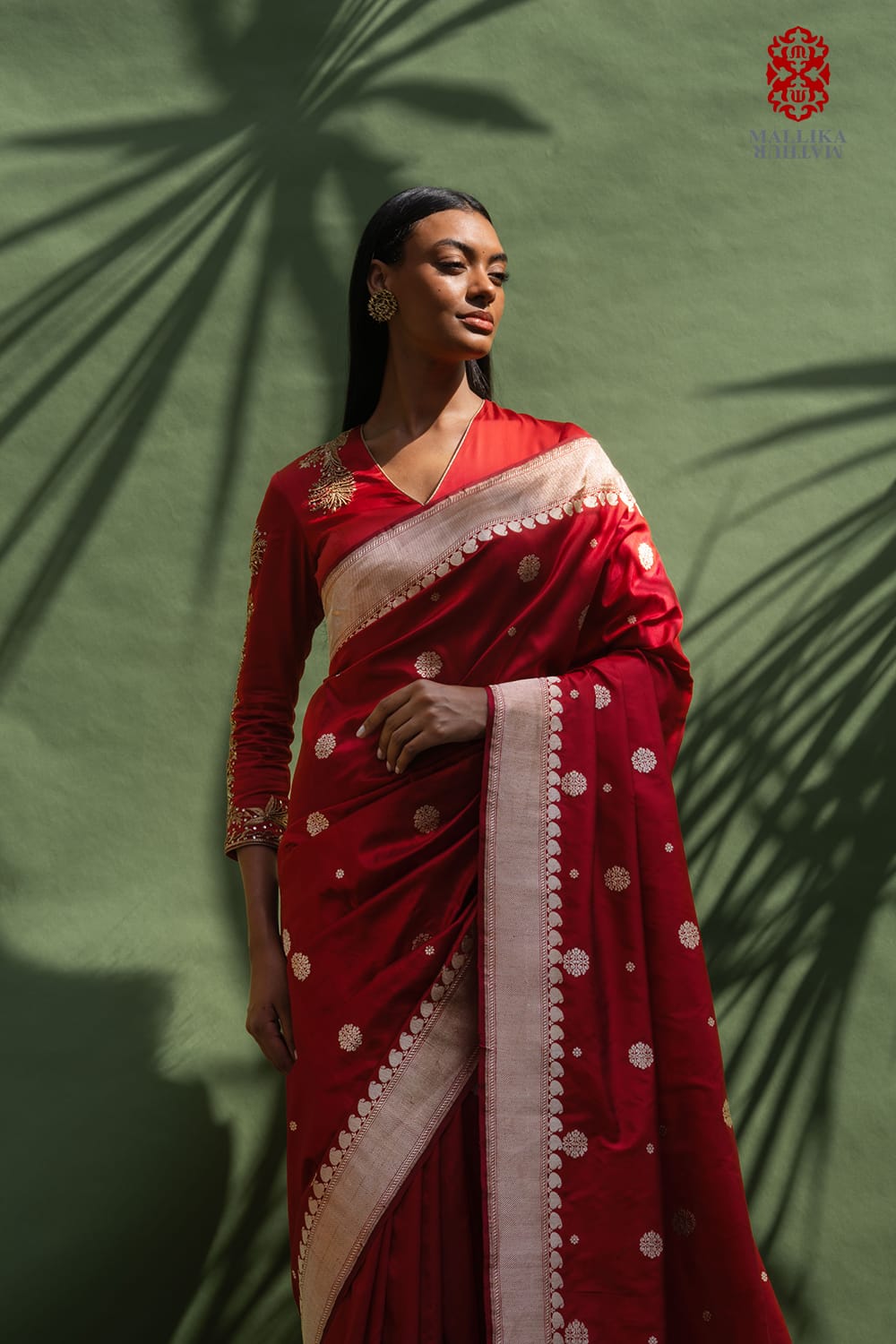 ‘Chunari buti’ Katan silk Banarasi sari - image 2