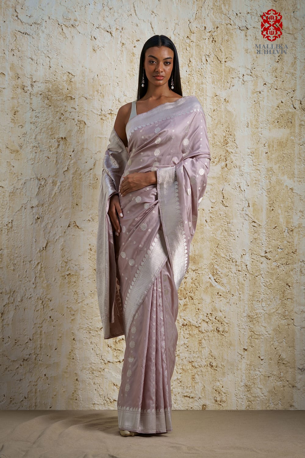 ‘Chunari buti’ Katan silk Banarasi sari - image 3
