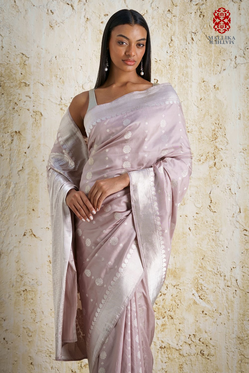 ‘Chunari buti’ Katan silk Banarasi sari - image 4