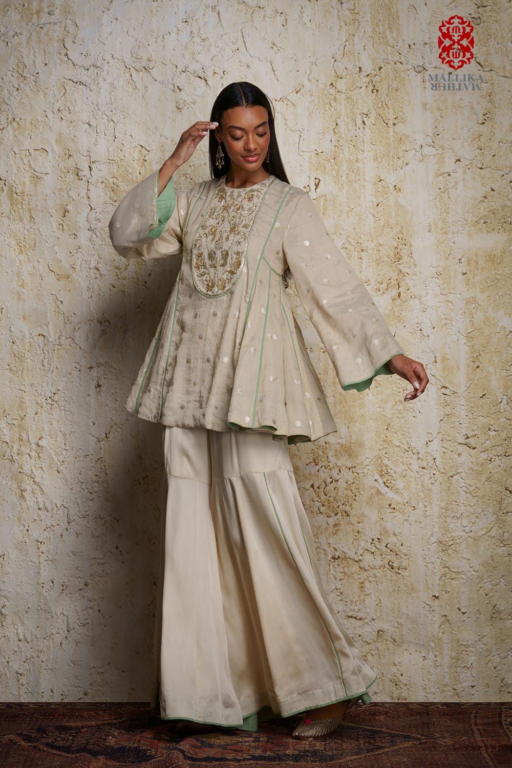 ‘Rihanna’ natural munga tissue tunic