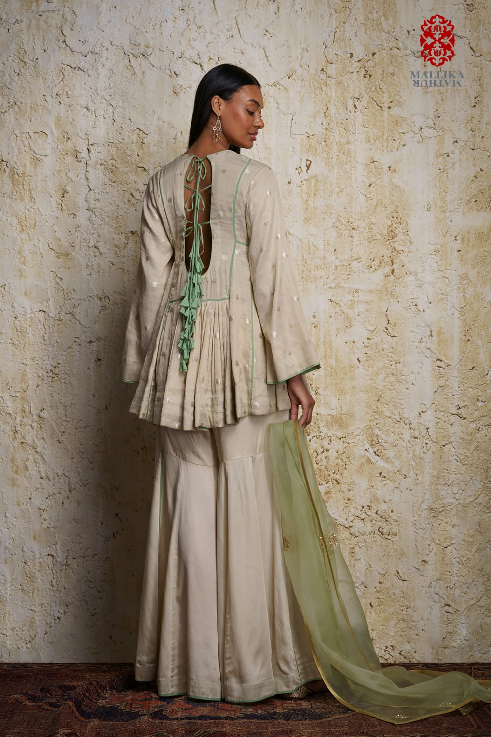 ‘Rihanna’ natural munga tissue tunic - image 4
