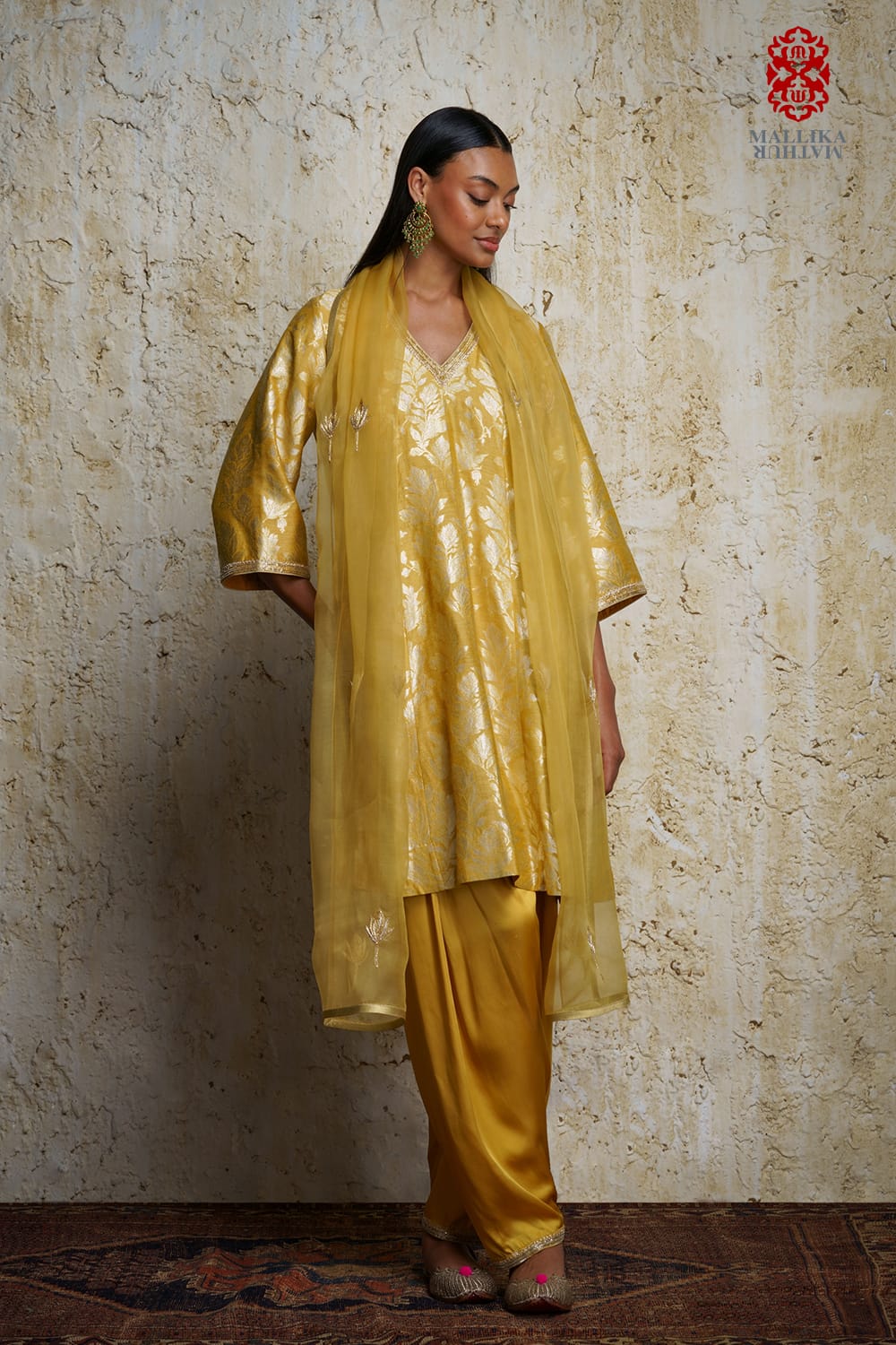 'Amrasi’ munga silk kalidar tunic