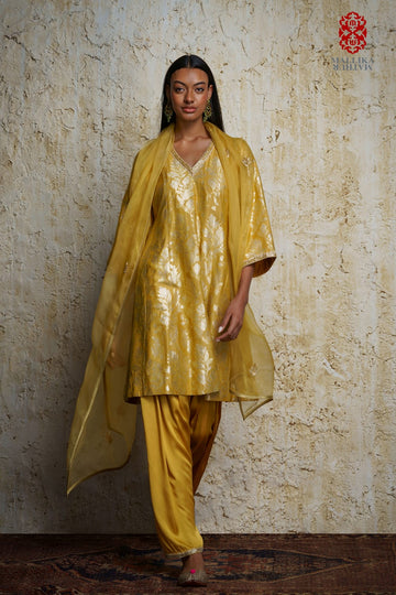 'Amrasi’ munga silk kalidar tunic