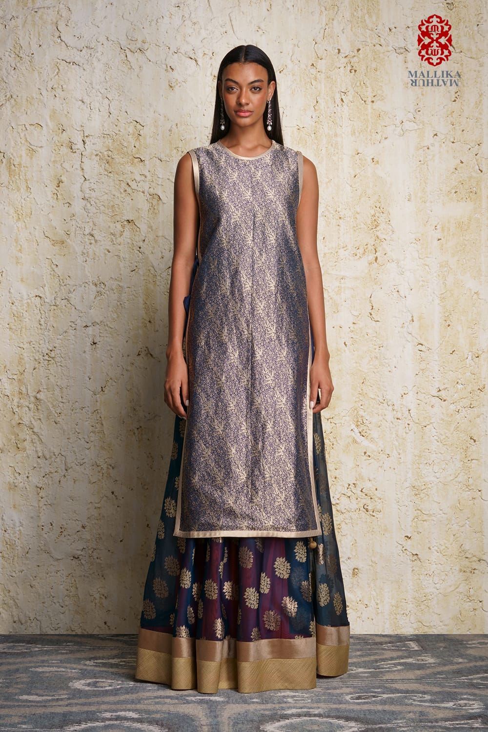 ‘Mizuki’ silk brocade oriental tunic - image 2