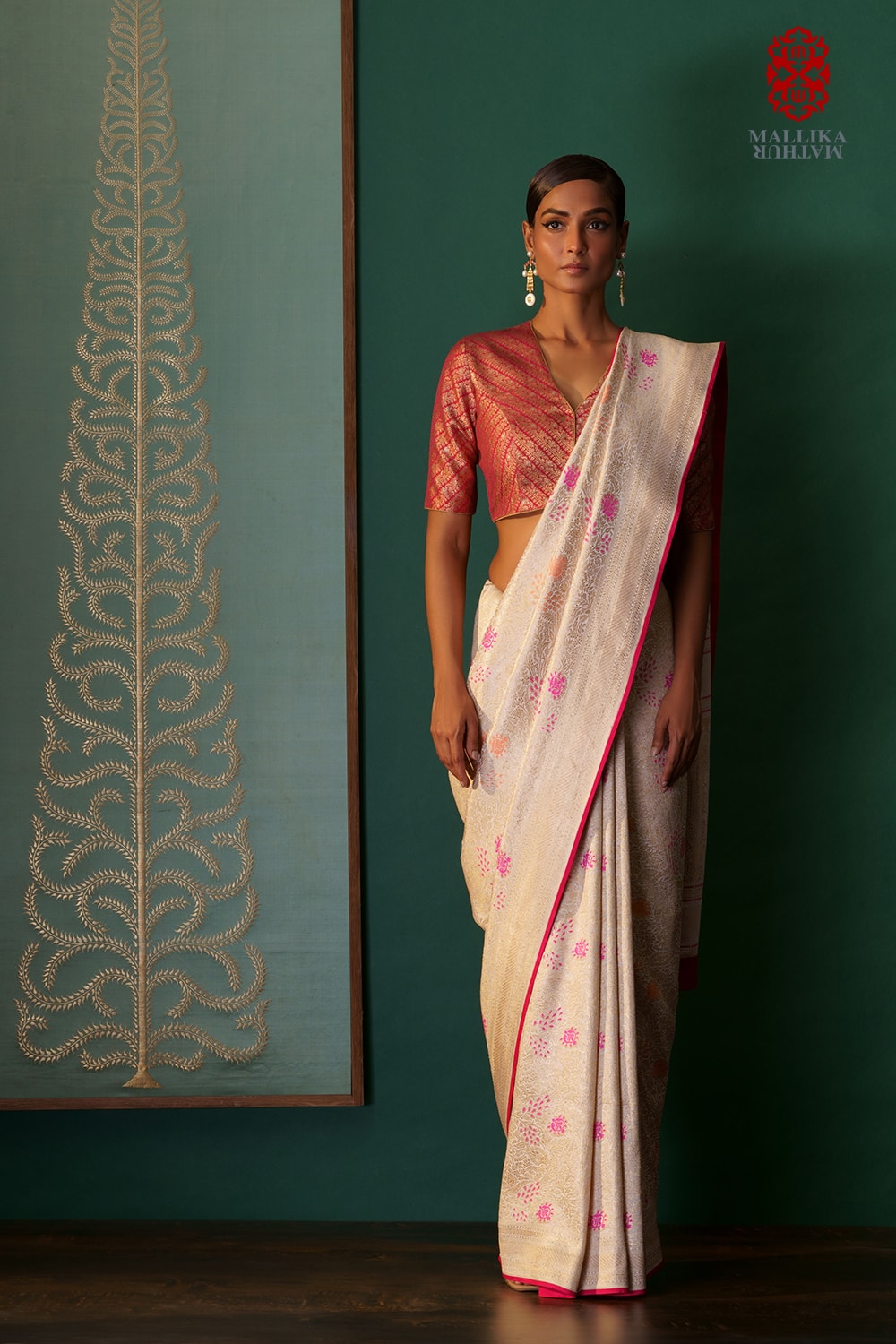 ‘Zarbaft’ silk georgette saree