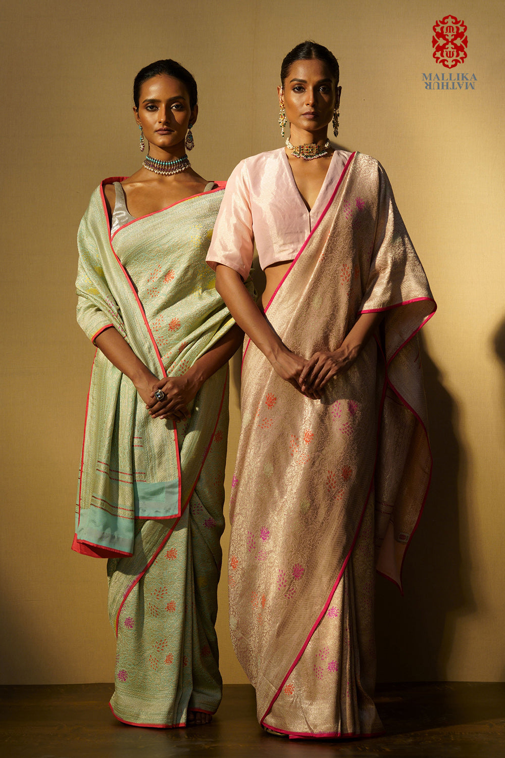 Saree georgette shikarga aqua multi mina - image 3