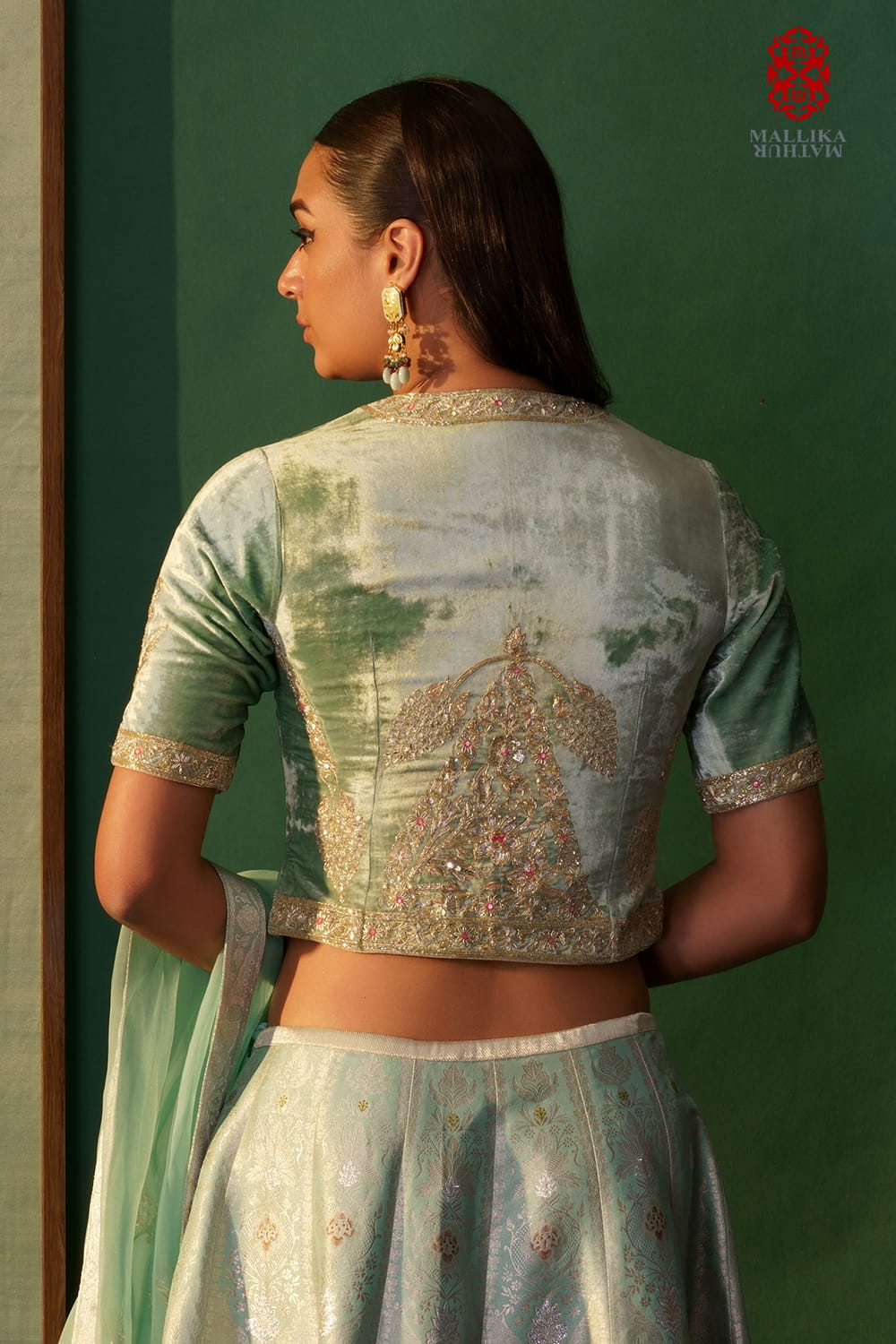 Firoza ‘Shahi Angoor’ velvet choli - image 2