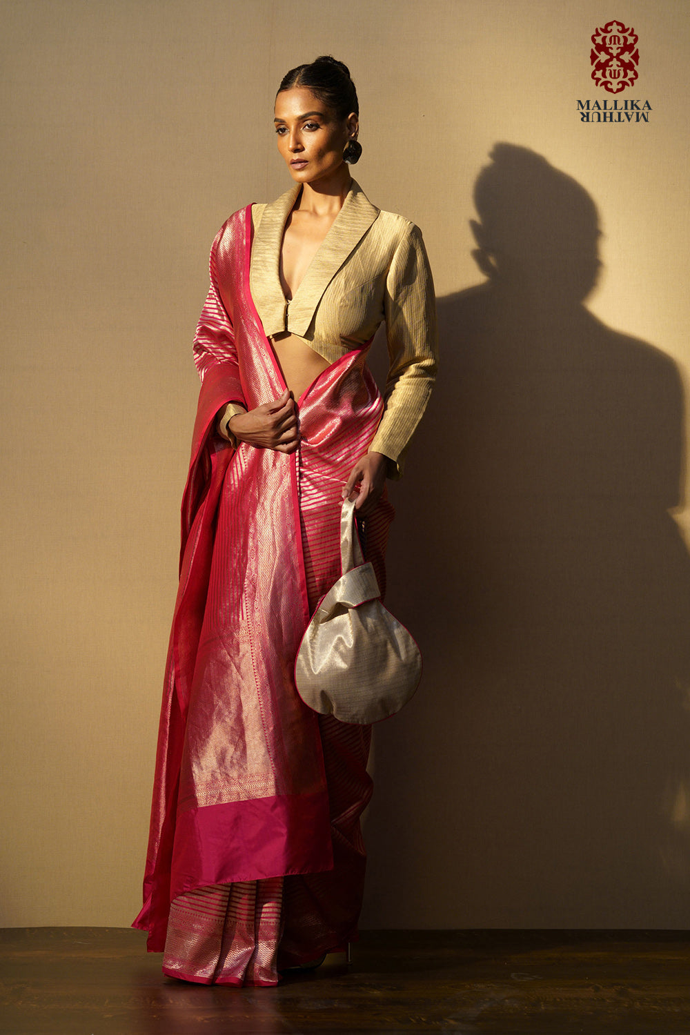 'Himari' gold tissue top - image 3