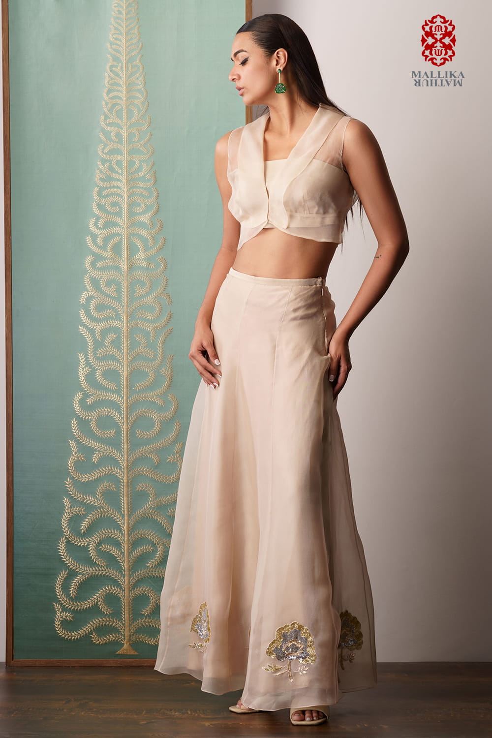 'Amora' kora silk skirt - image 2