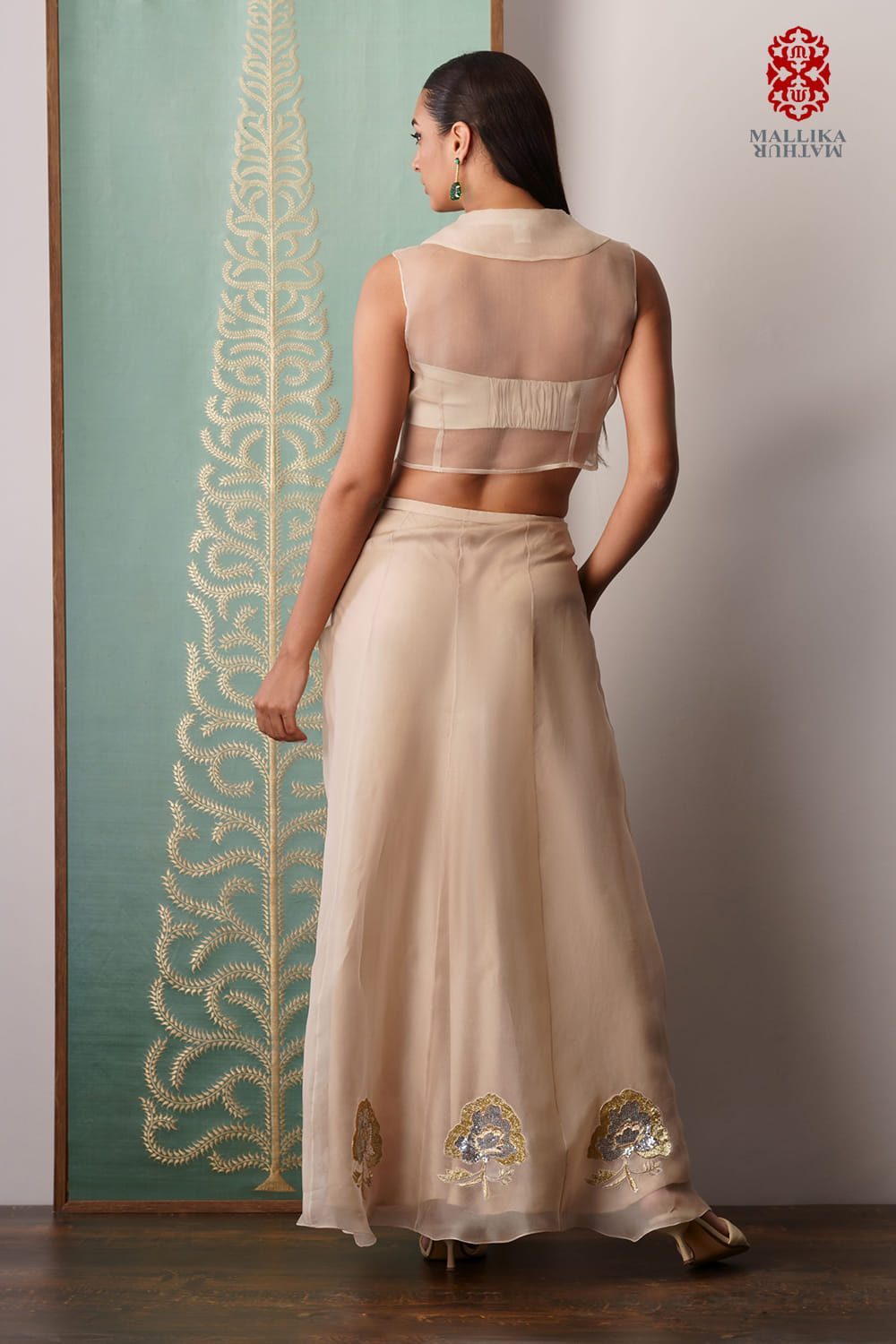 'Amora' kora silk skirt - image 3