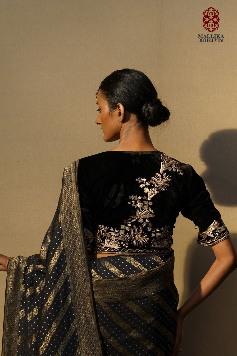 'Zinnia' Blouse velvet black - image 3