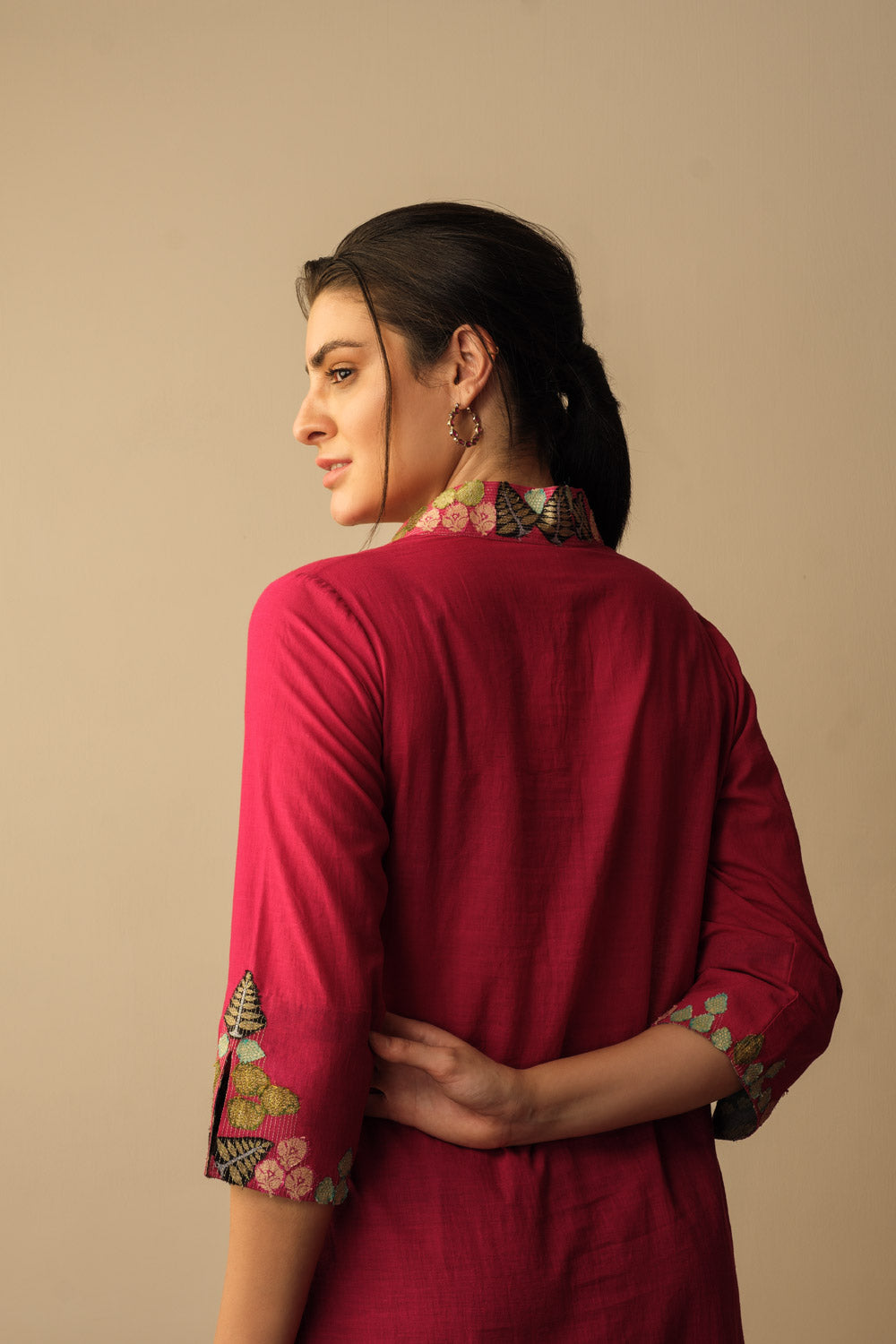 Applique neck tunic - image 3