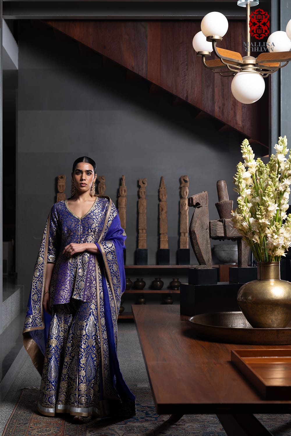 'Ameeran' Banarsi gharara embroidered set - image 2