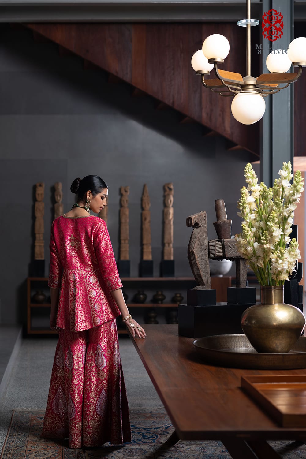 'Ameeran' Banarsi gharara embroidered set - image 4