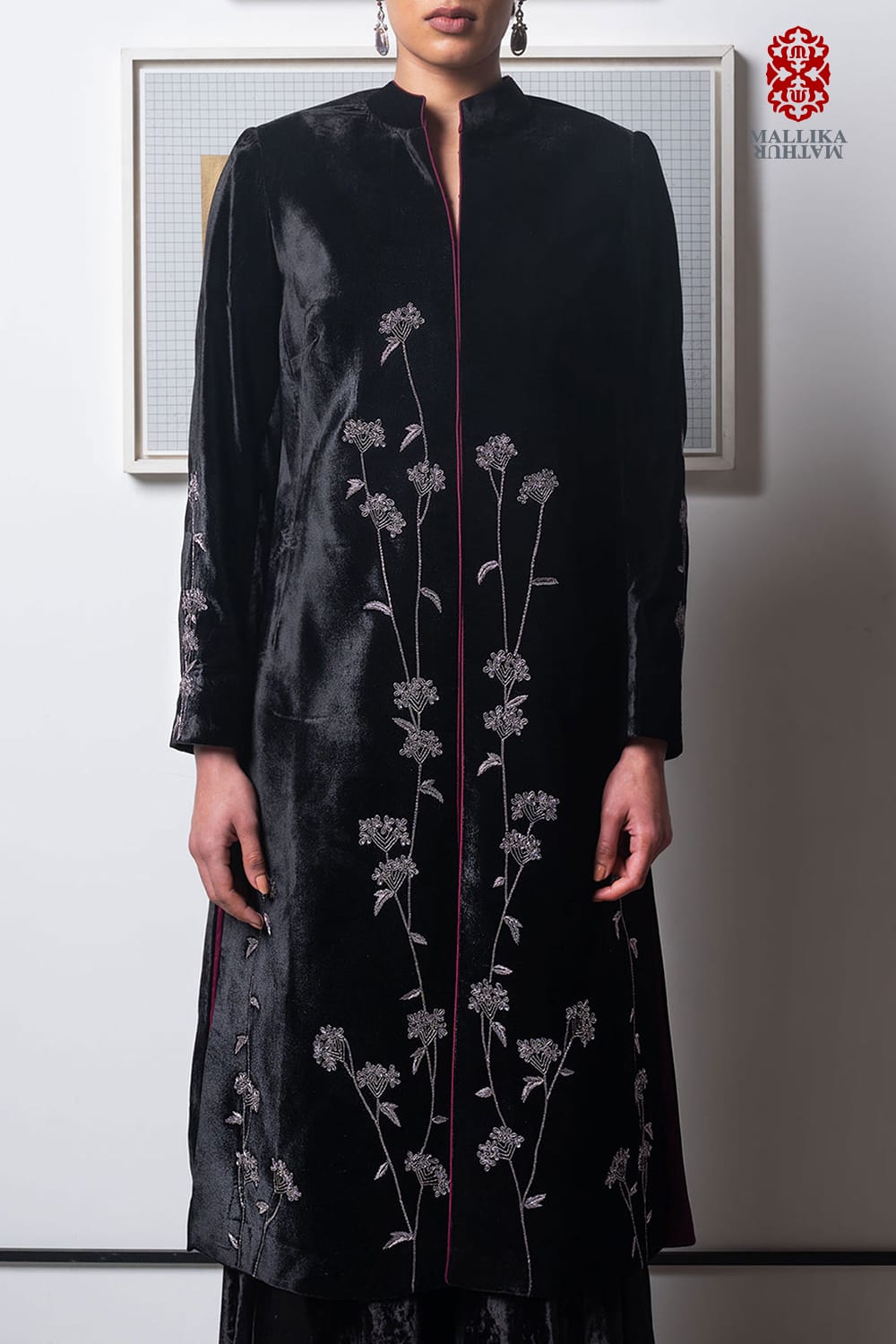 ‘Sweet Cicely’ velvet jacket black - image 3