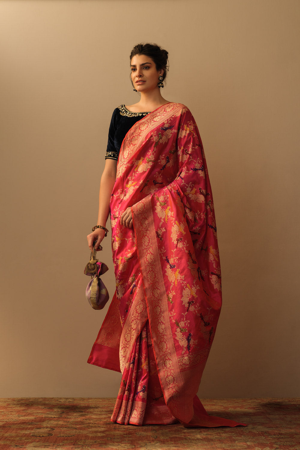 Shikargah meenakari saree - image 2