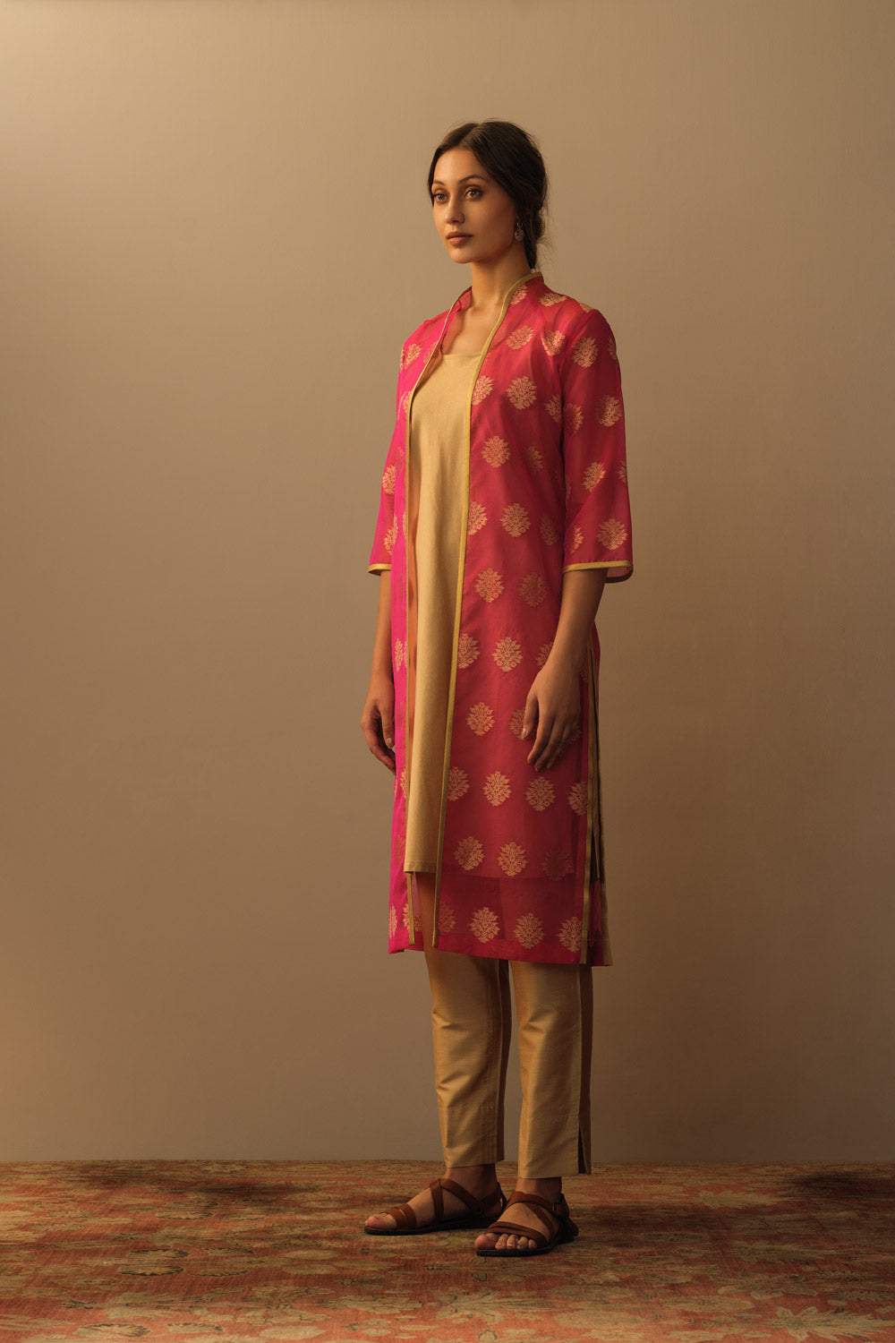 Kora kimono jacket coral - image 3