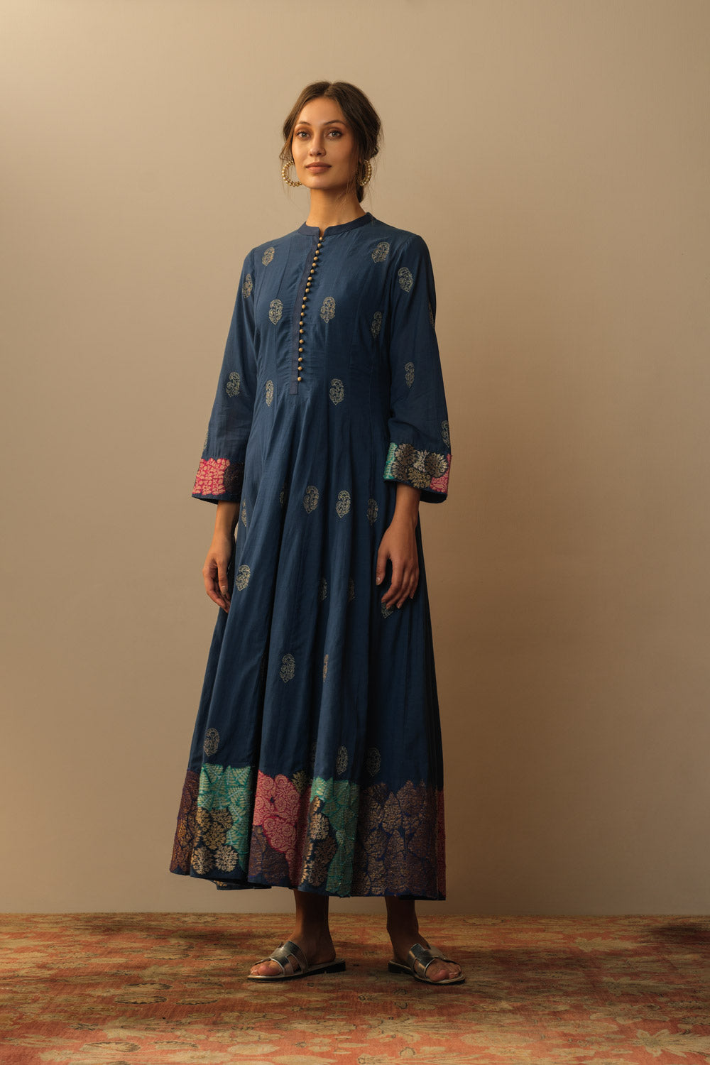 'Shabnam' applique embroidered anarkali - image 2