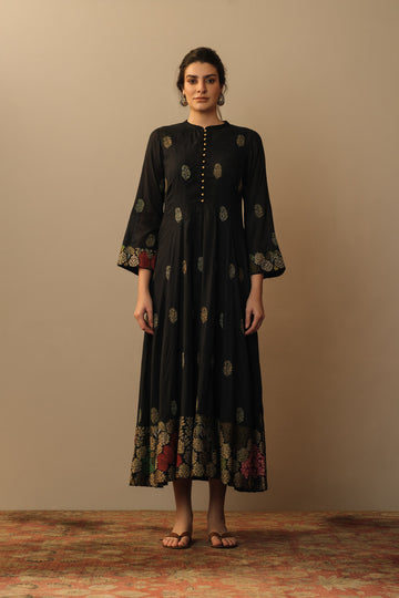 'Shabnam' applique embroidered anarkali