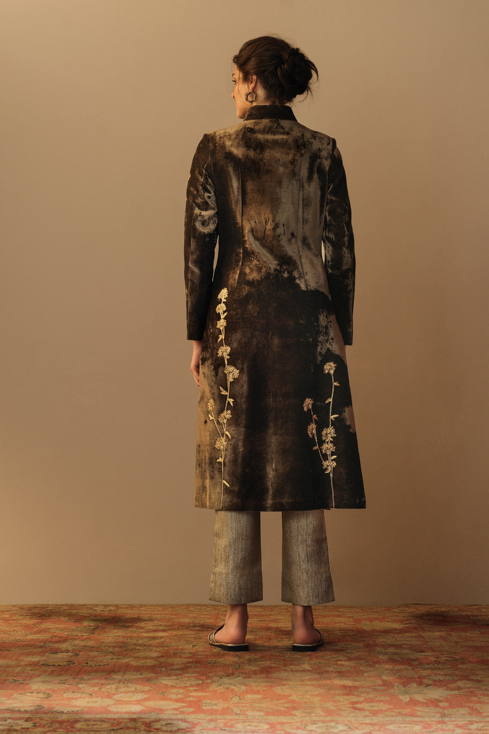 'Sweet Cilely' velvet jacket burnt gold - image 2