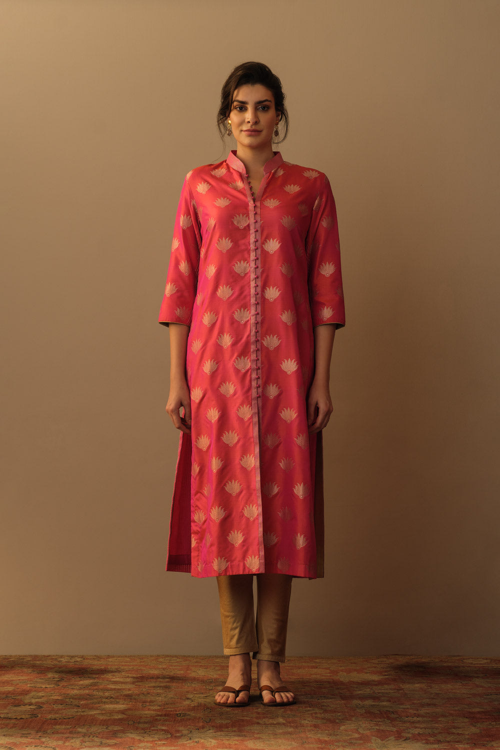 Tunic silk kadhwa badla
