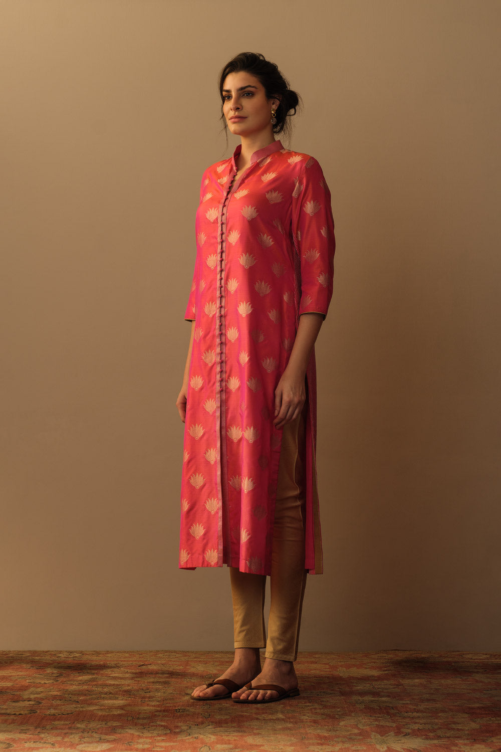 Tunic silk kadhwa badla