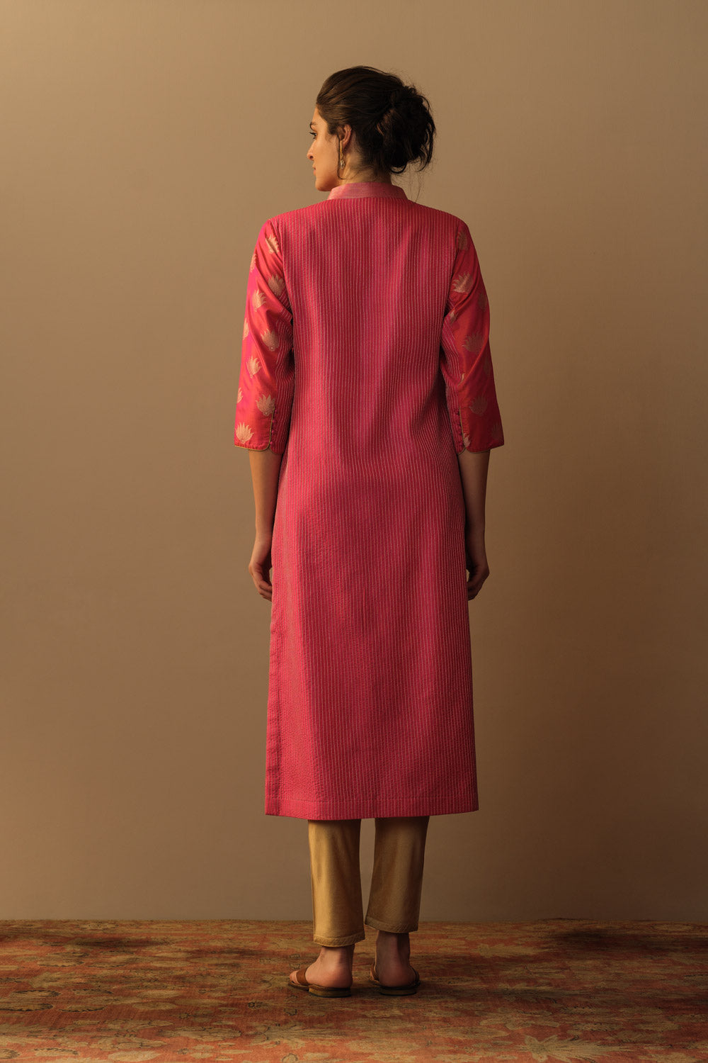 Tunic silk kadhwa badla - image 3