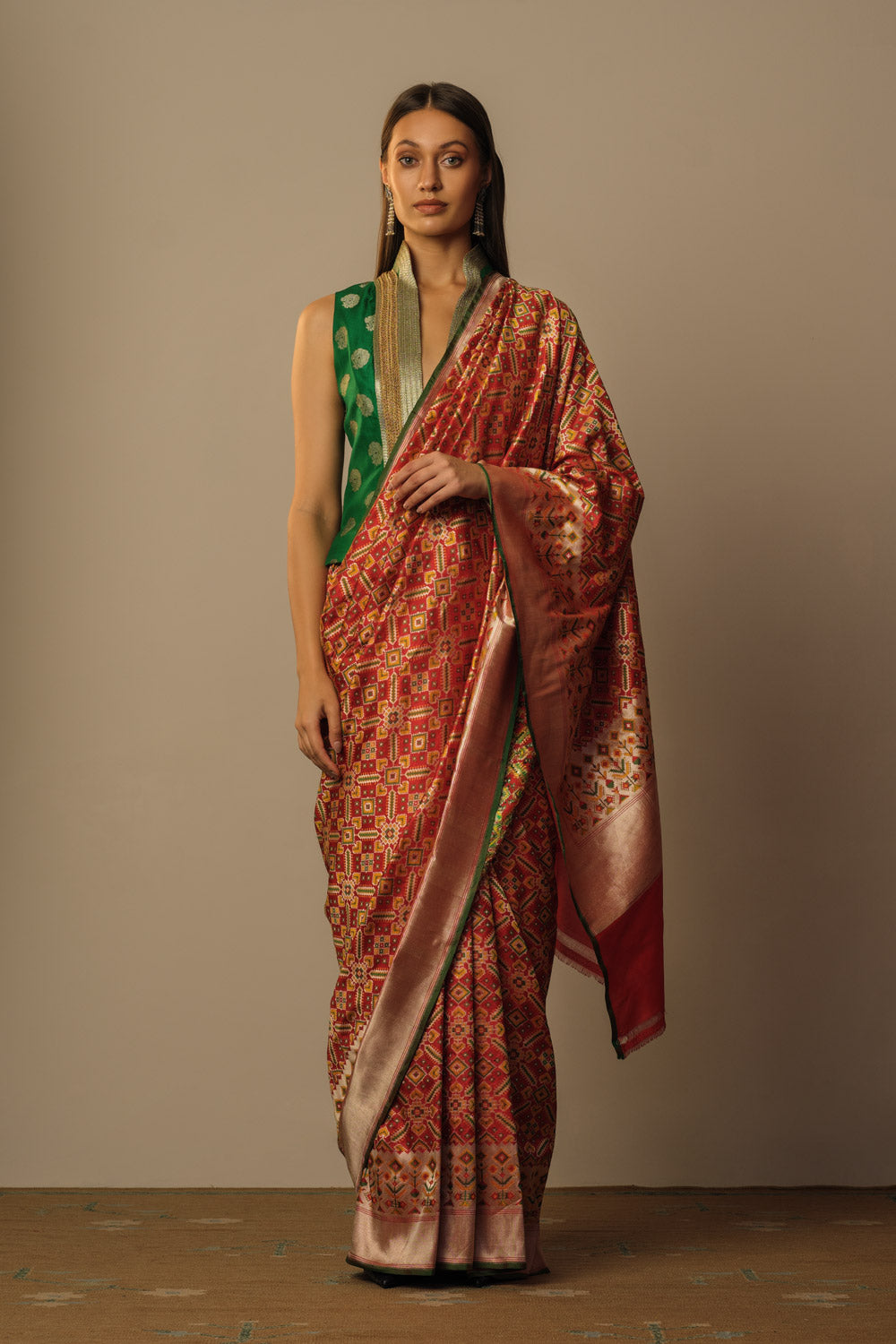 Ikat design sari