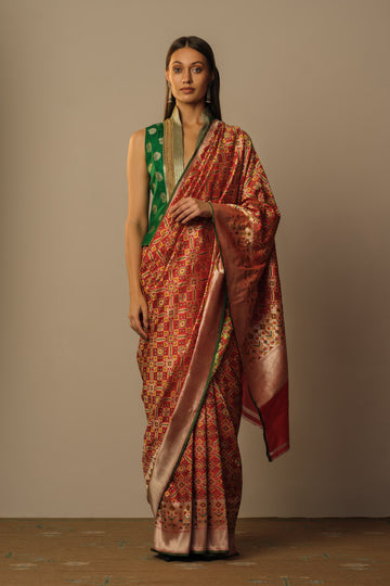 Ikat design sari