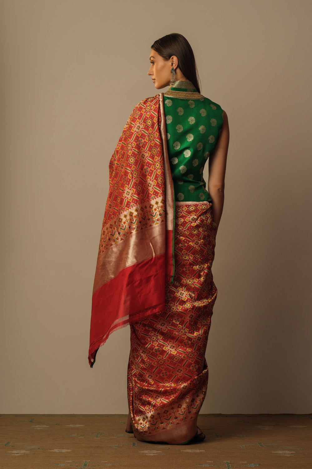 Ikat design sari - image 2