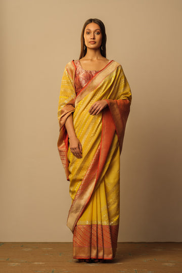 Ara bel panch pankha saree